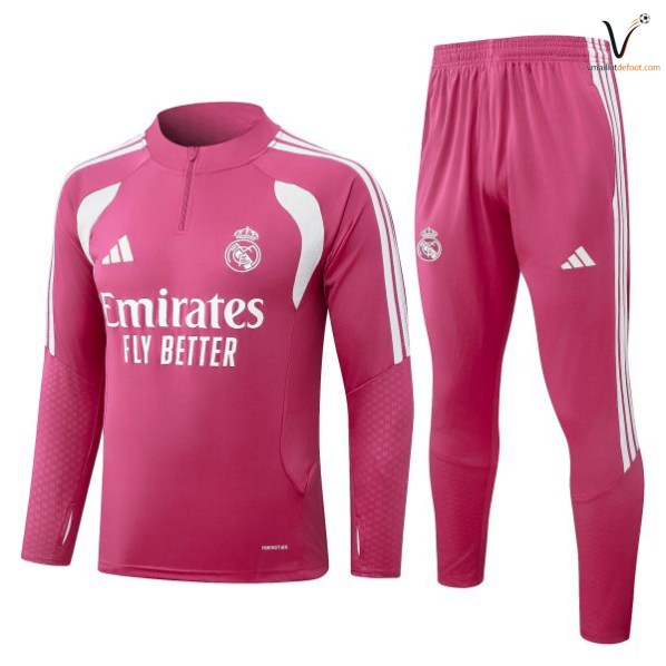 Survetement Real Madrid Ensemble Enfant 2026-2027 rose blanc