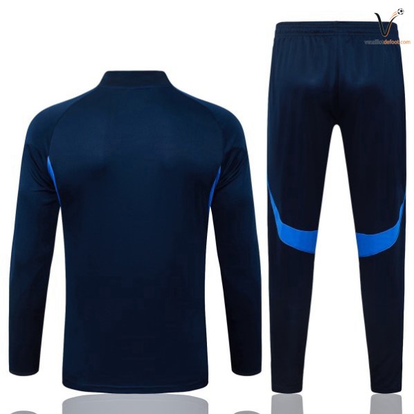 Ensemble Survetement Homme Real Madrid 2026 2027 bleu marine blanc – Image 2