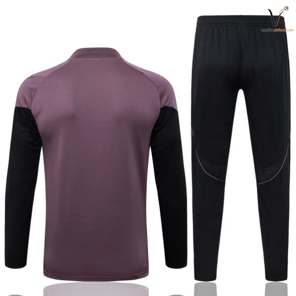 Ensemble Survetement Homme Real Madrid 2026 2027 pourpre noir – Image 2