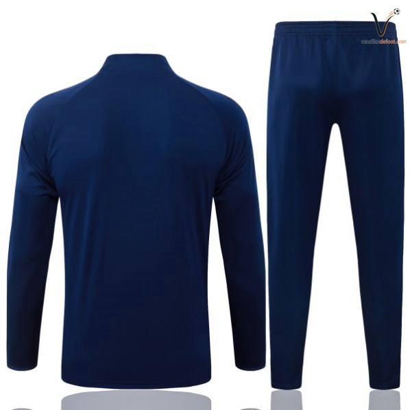 Ensemble Survetement Homme Real Madrid 2026 2027 bleu marine jaune – Image 2