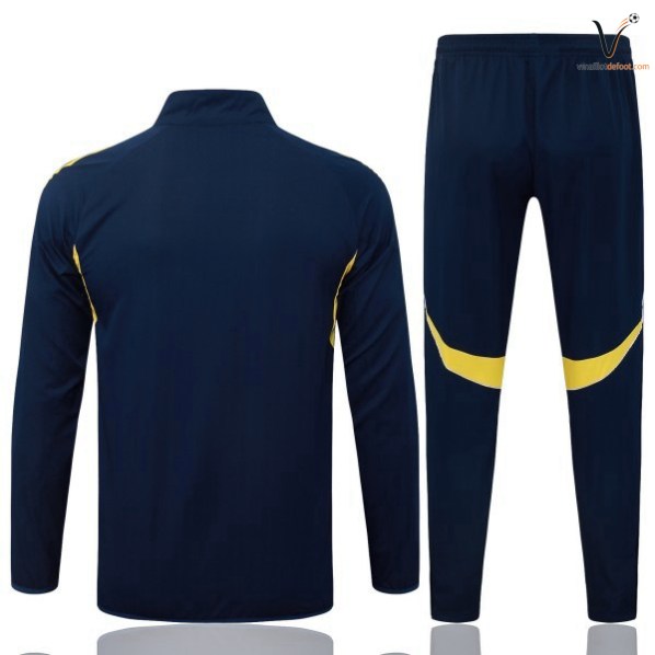 Ensemble Survetement Homme Real Madrid 2026 2027 bleu marine jaune – Image 2