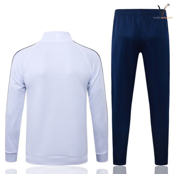 Ensemble Survetement Homme Real Madrid 2026 2027 blanc jaune bleu marine – Image 2