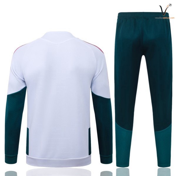 Ensemble Survetement Homme Real Madrid 2026 2027 blanc rose vert – Image 2