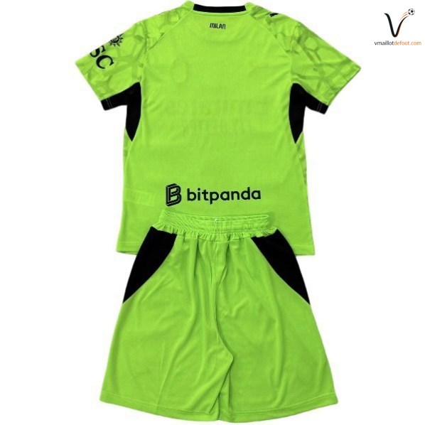 AC Milan Maillot Gardien Ensemble Enfant 2026 2027 vert clair – Image 2