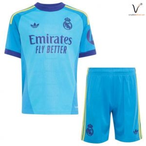 Real Madrid Maillot Gardien Ensemble Enfant 2026 2027 bleu