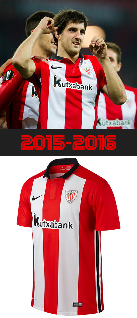 Maillot Domicile Athletic Bilbao 2015-2016