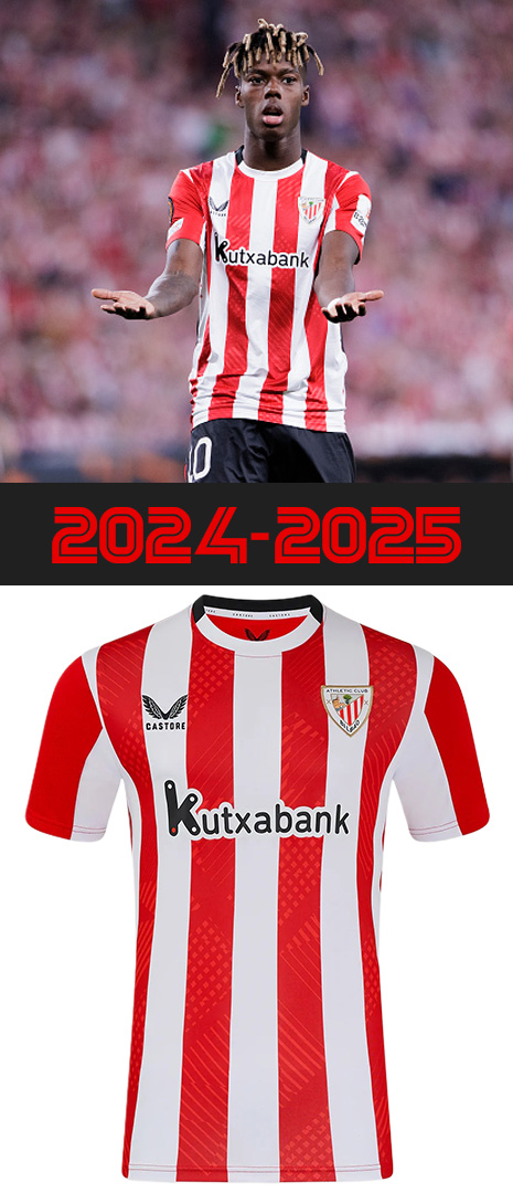 Maillot Domicile Athletic Bilbao 2024-2025