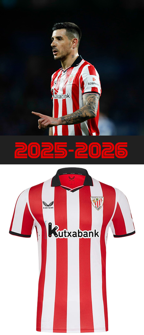 Maillot Domicile Athletic Bilbao 2025-2026