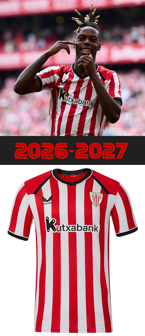 Maillot Domicile Athletic Bilbao 2026-2027