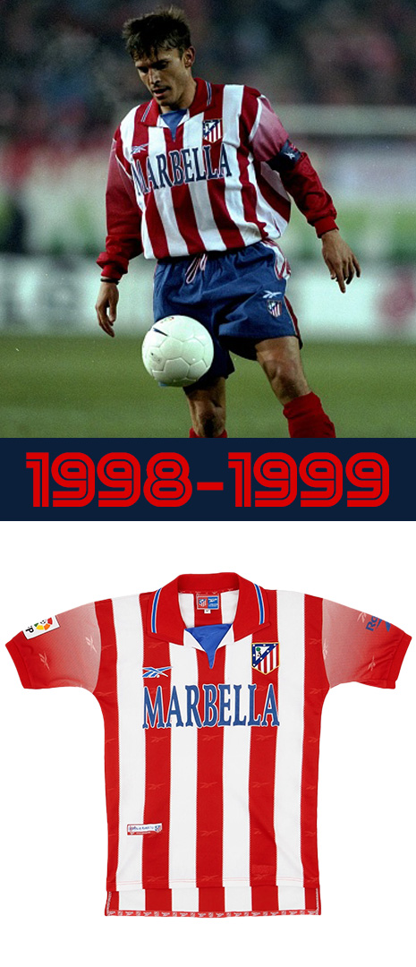Maillot Domicile Atletico de Madrid 1998-1999