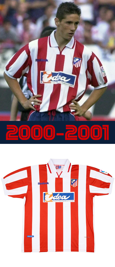 Maillot Domicile Atletico de Madrid 2000-2001