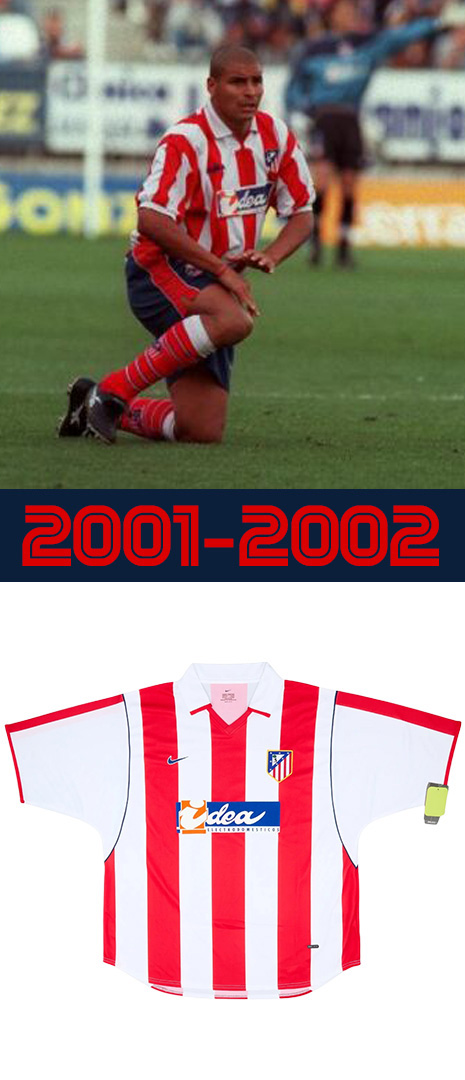 Maillot Domicile Atletico de Madrid 2001-2002