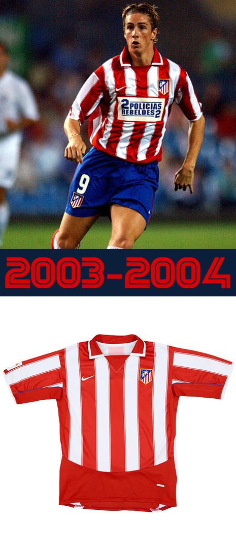 Maillot Domicile Atletico de Madrid 2003-2004