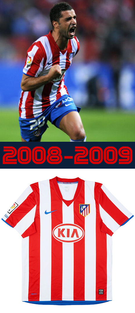 Maillot Domicile Atletico de Madrid 2008-2009
