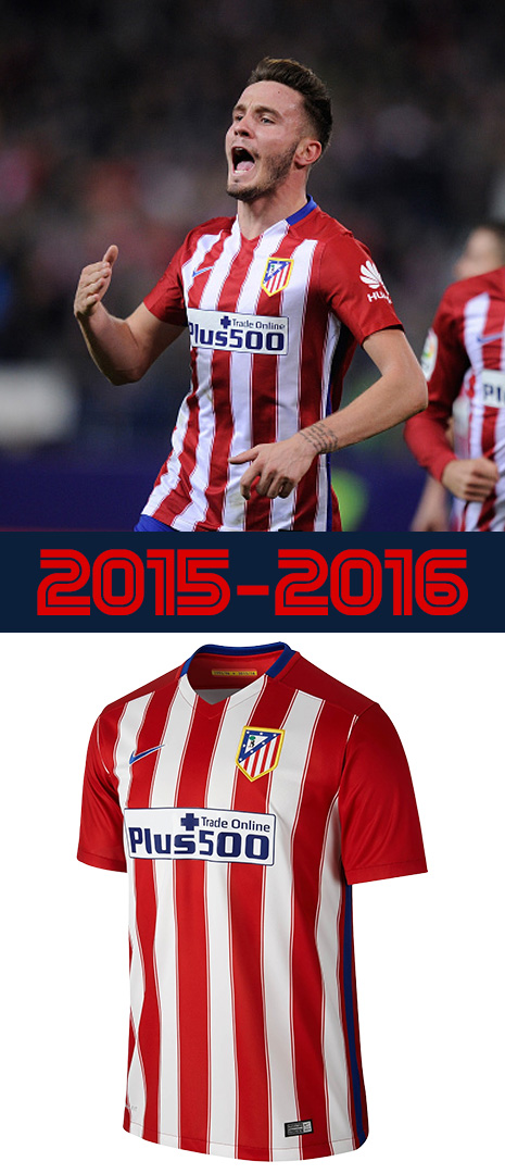 Maillot Domicile Atletico de Madrid 2015-2016