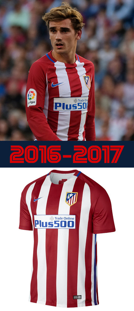 Maillot Domicile Atletico de Madrid 2016-2017