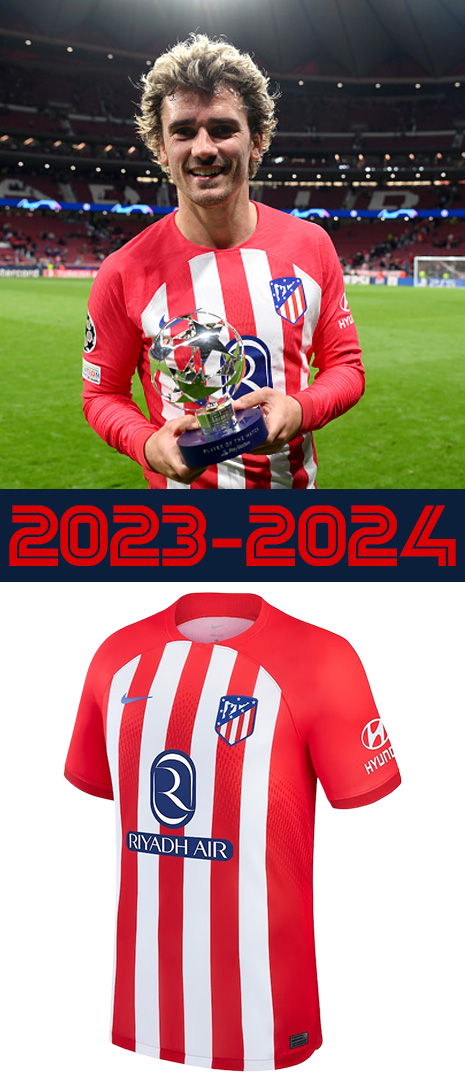 Maillot Domicile Atletico de Madrid 2023-2024