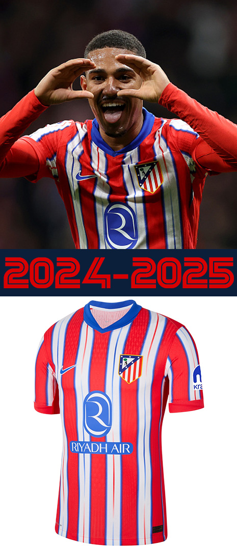 Maillot Domicile Atletico de Madrid 2024-2025