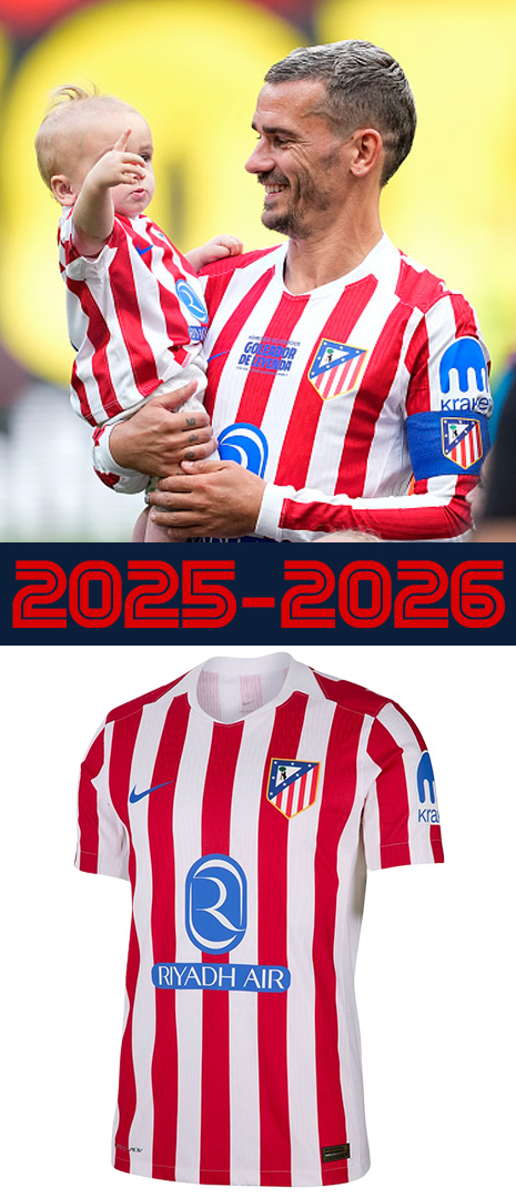Maillot Domicile Atletico de Madrid 2025-2026