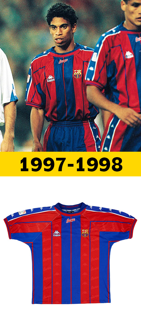Maillot Domicile Barcelone 1997-1998