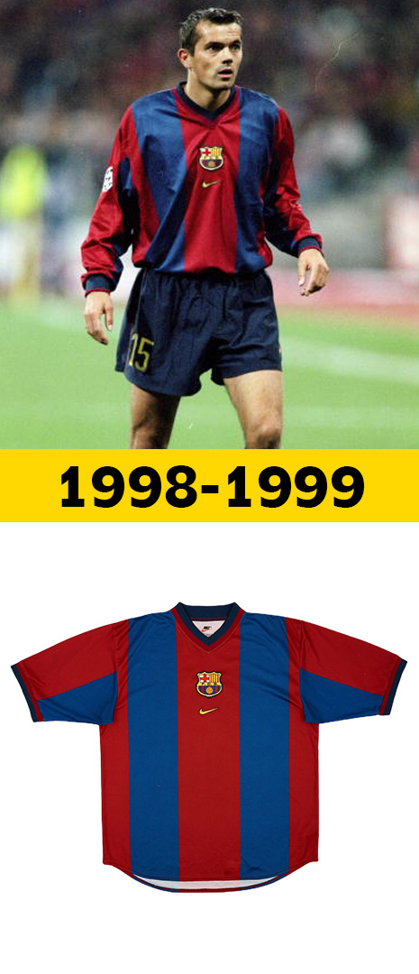 Maillot Domicile Barcelone 1998-1999