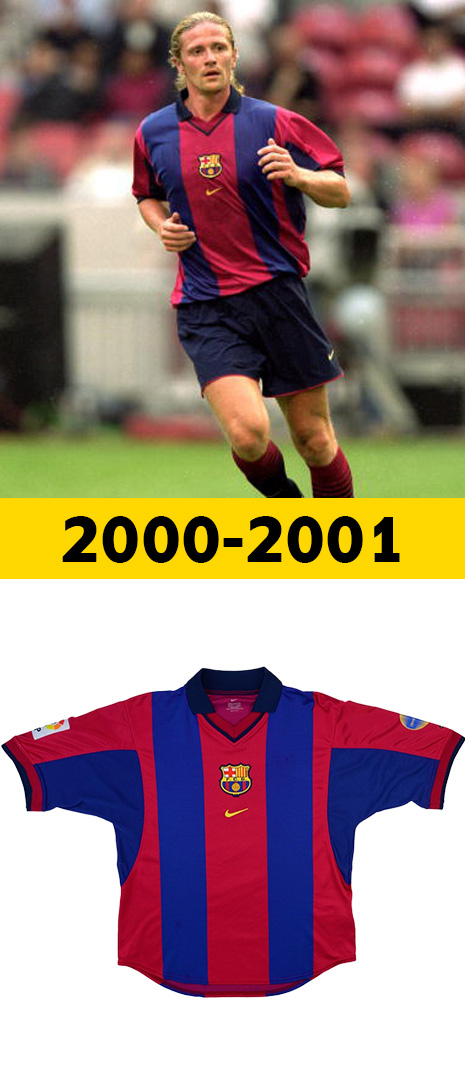 Maillot Domicile Barcelone 2000-2001