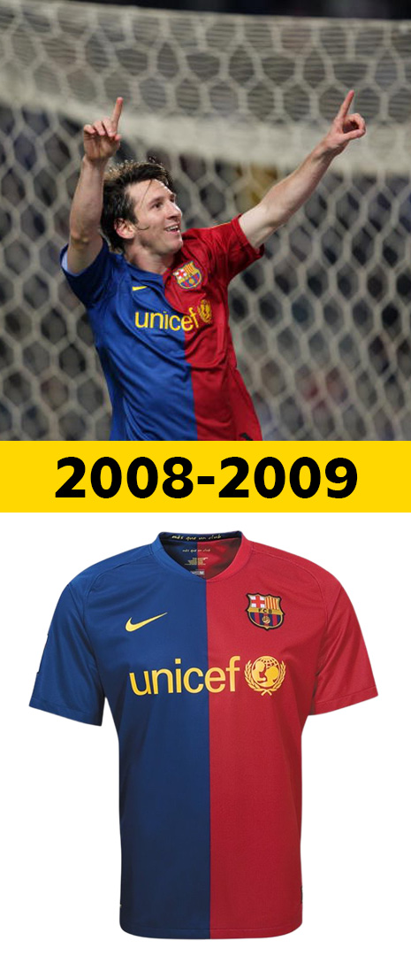 Maillot Domicile Barcelone 2008-2009