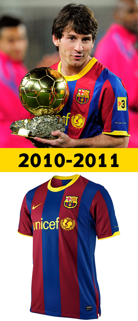 Maillot Domicile Barcelone 2010-2011