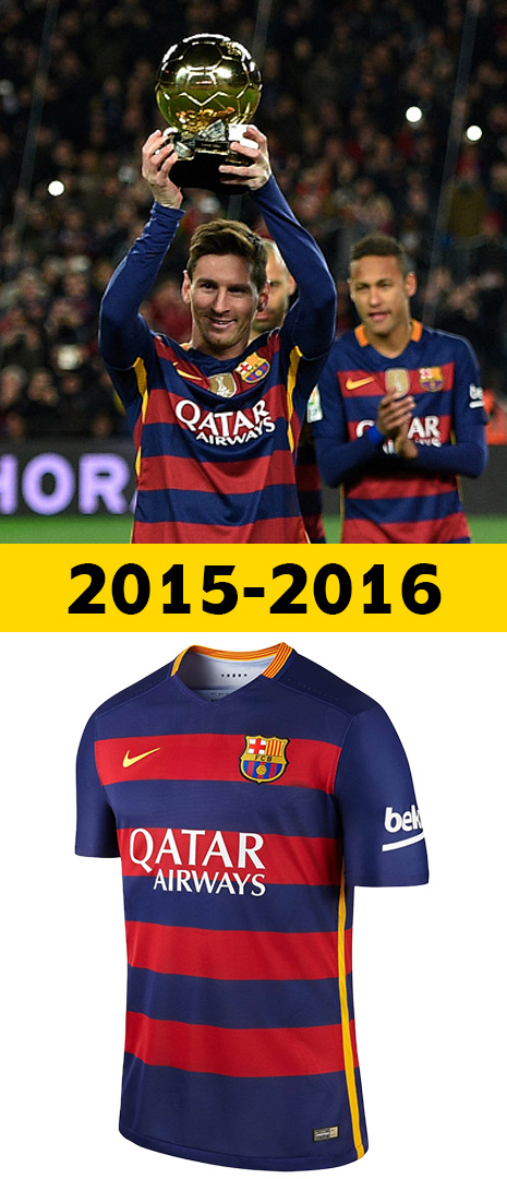 Maillot Domicile Barcelone 2015-2016