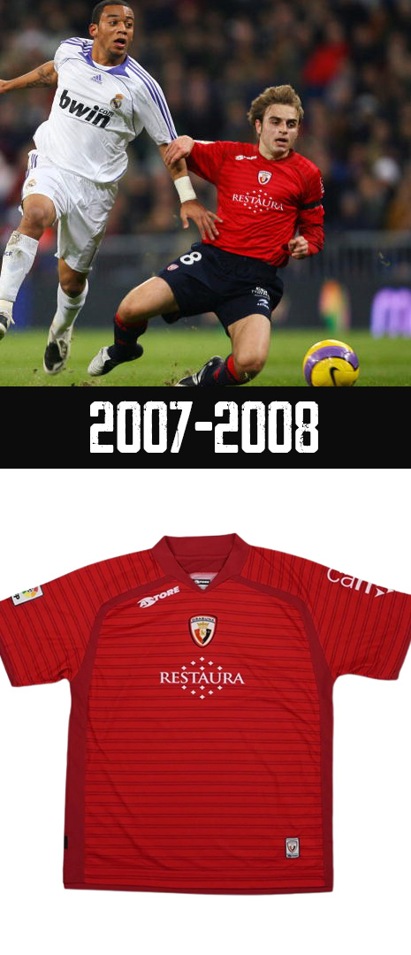 Maillot Domicile Osasuna 2007-2008