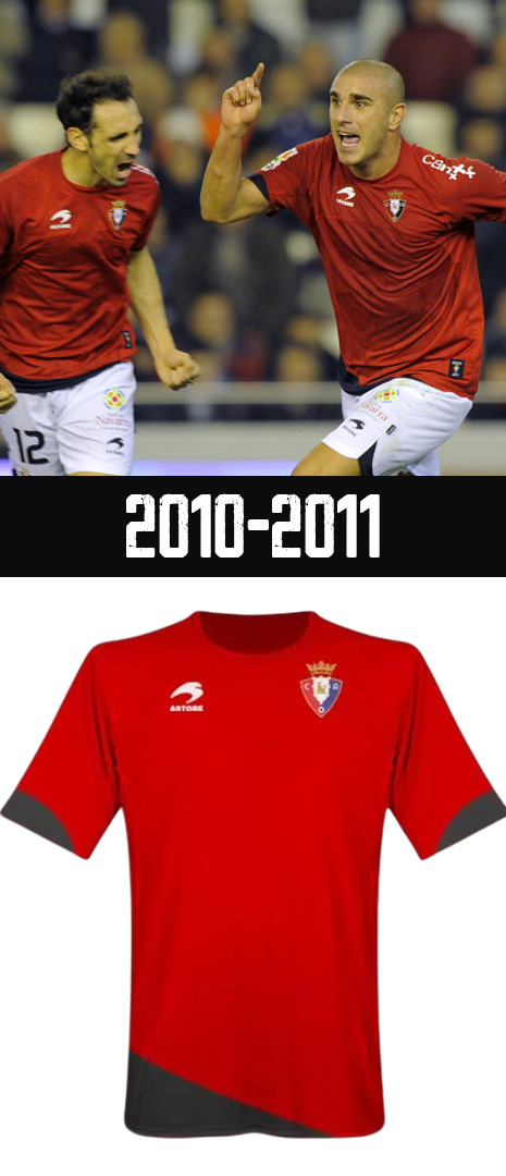 Maillot Domicile Osasuna 2010-2011