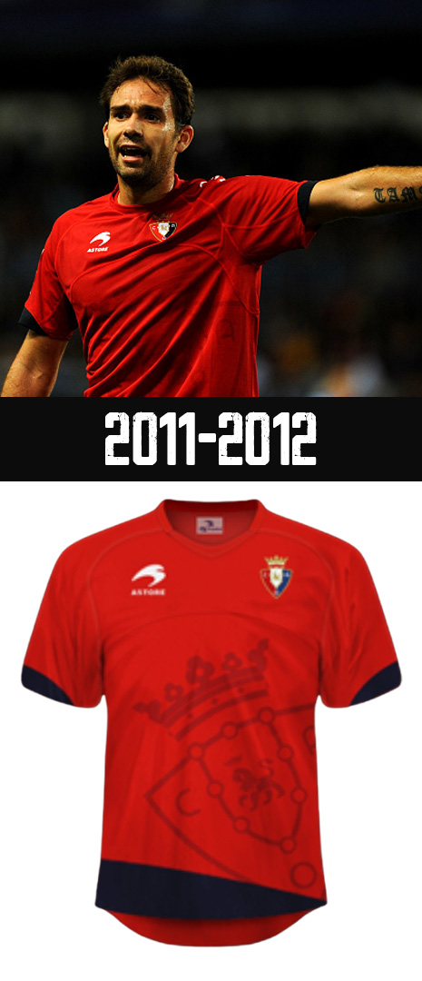 Maillot Domicile Osasuna 2011-2012