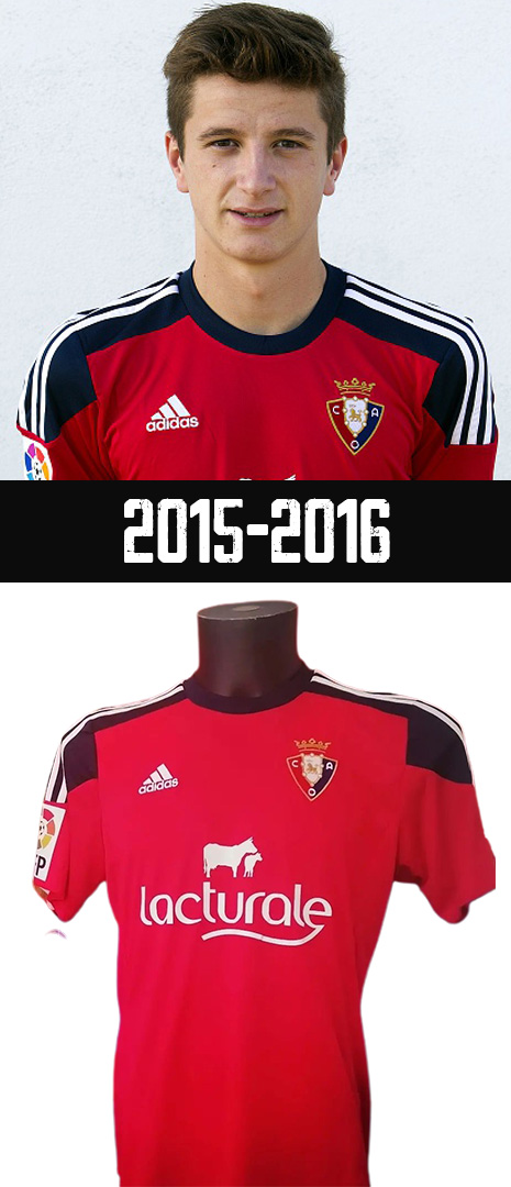Maillot Domicile Osasuna 2015-2016
