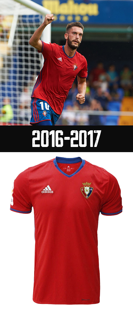 Maillot Domicile Osasuna 2016-2017
