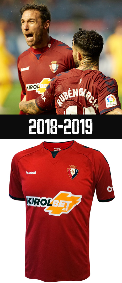 Maillot Domicile Osasuna 2018-2019