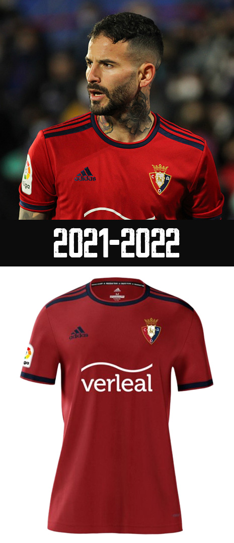 Maillot Domicile Osasuna 2021-2022
