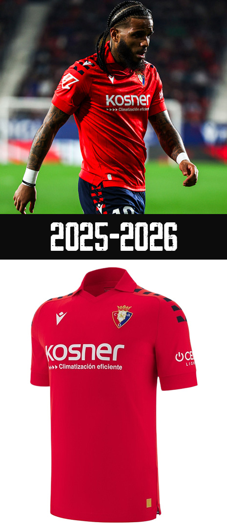 Maillot Domicile Osasuna 2025-2026