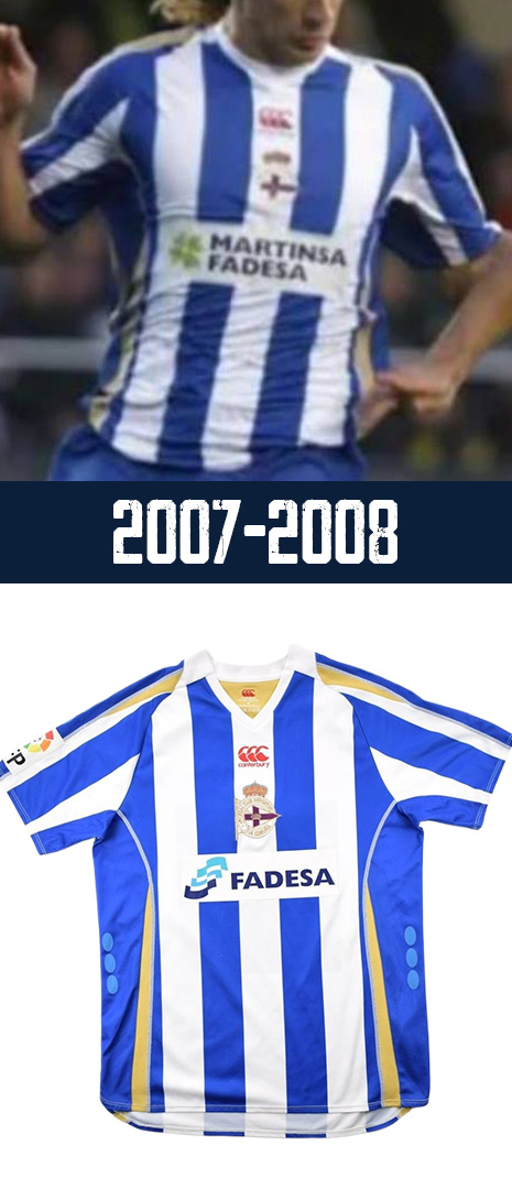 Maillot Domicile Deportivo La Corogne 2007-2008