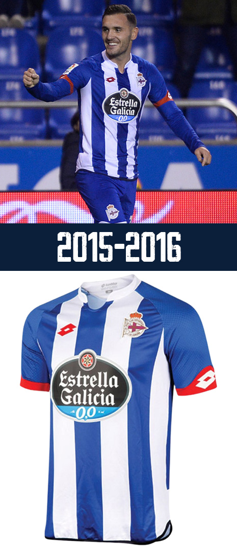Maillot Domicile Deportivo La Corogne 2015-2016