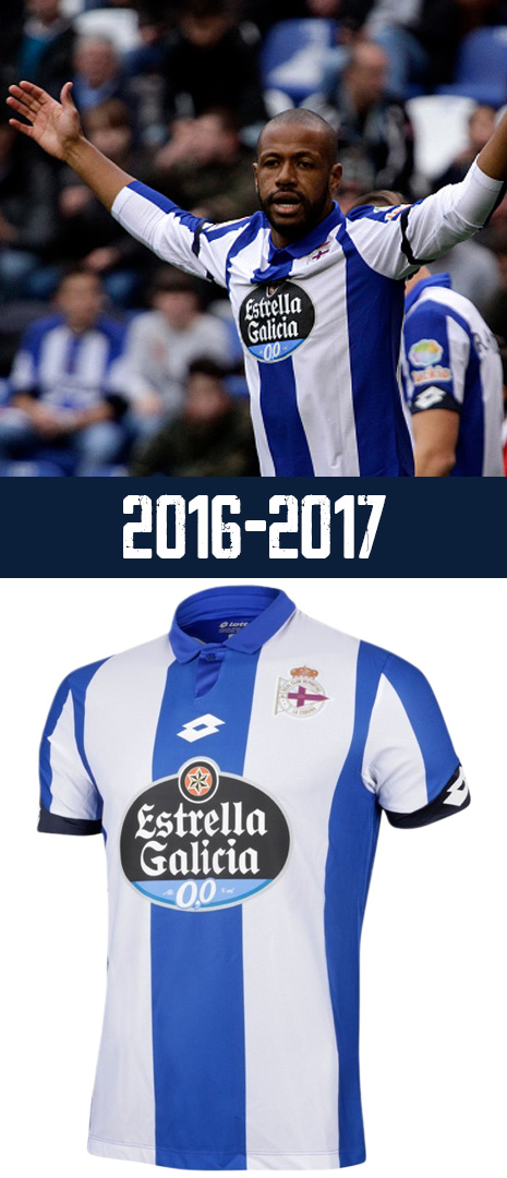 Maillot Domicile Deportivo La Corogne 2016-2017