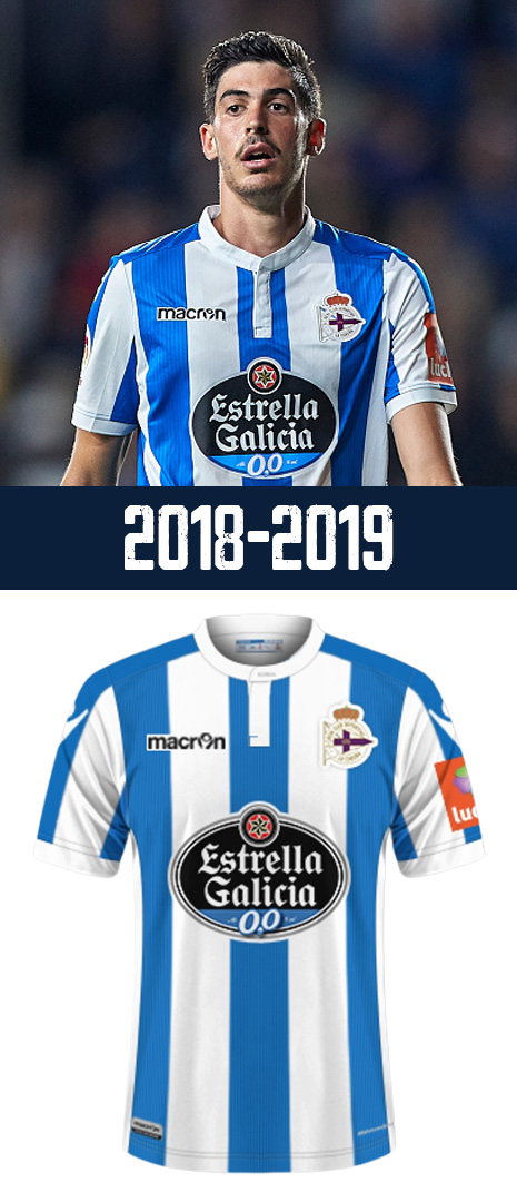 Maillot Domicile Deportivo La Corogne 2018-2019