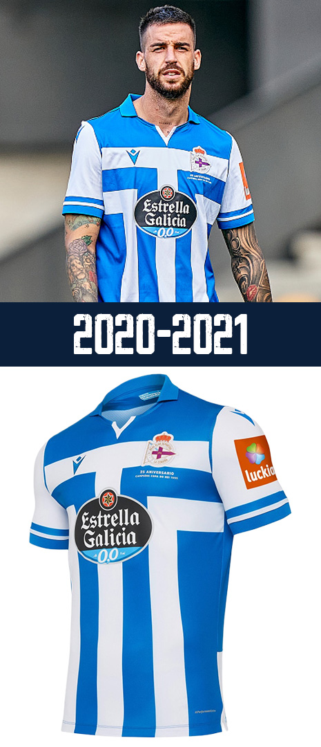 Maillot Domicile Deportivo La Corogne 2020-2021