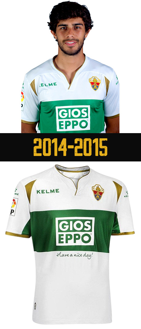 Maillot Domicile Elche 2014-2015