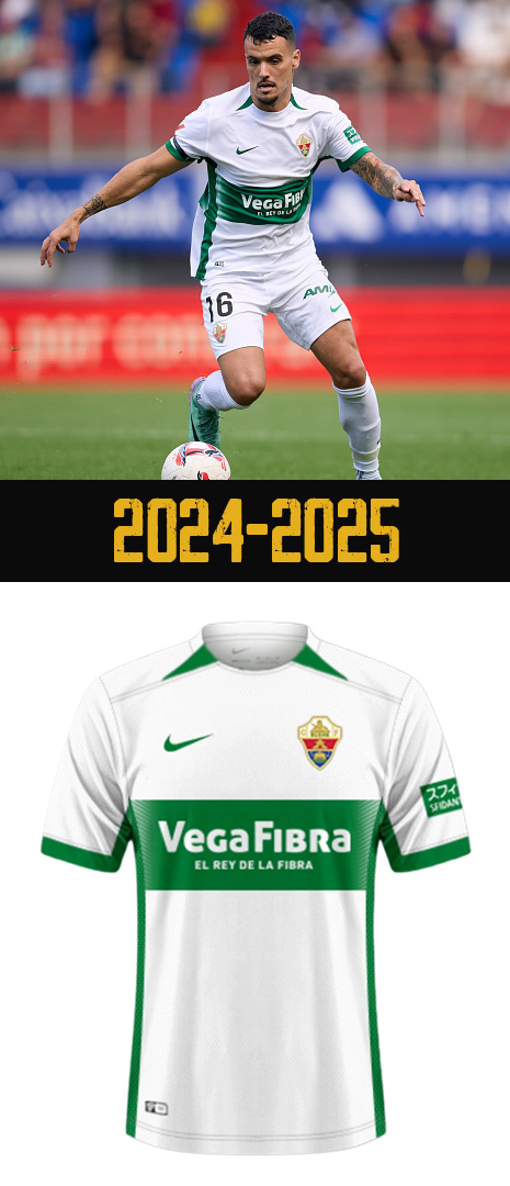 Maillot Domicile Elche 2024-2025