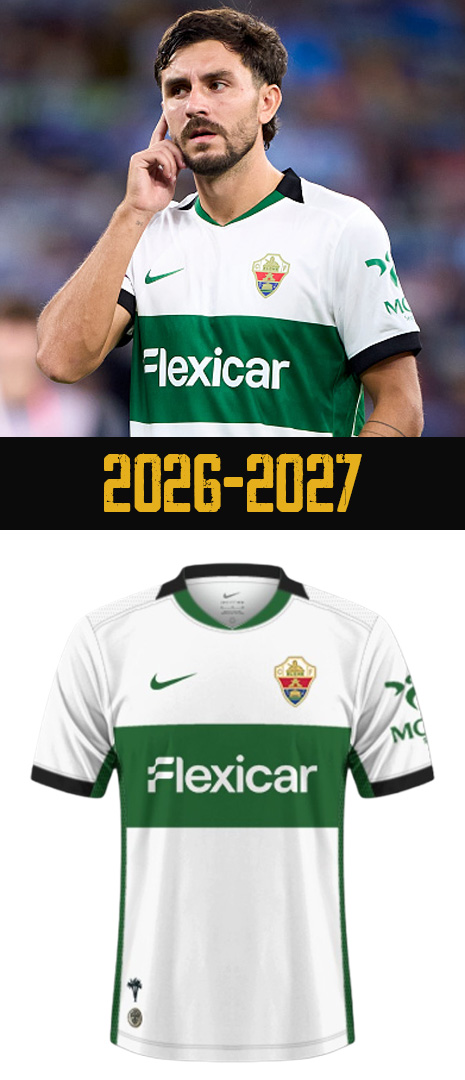 Maillot Domicile Elche 2026-2027