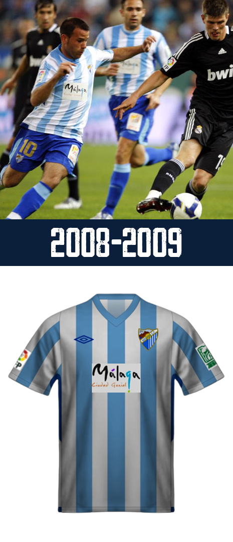Maillot Domicile Malaga 2008-2009