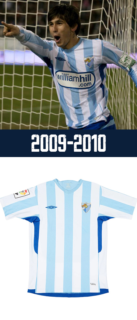 Maillot Domicile Malaga 2009-2010