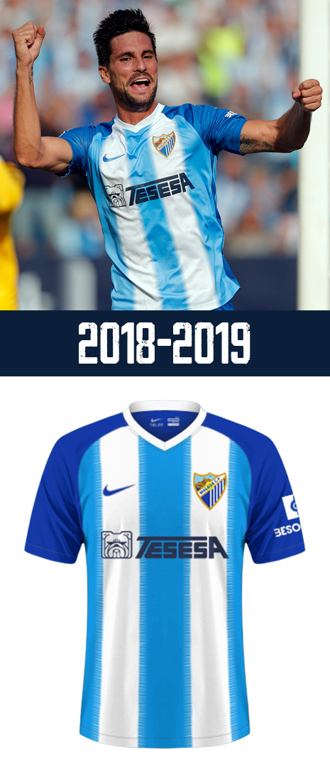 Maillot Domicile Malaga 2018-2019
