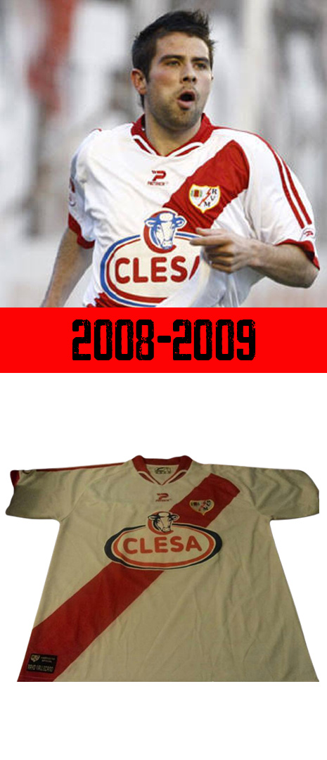 Maillot Domicile Rayo Vallecano 2008-2009