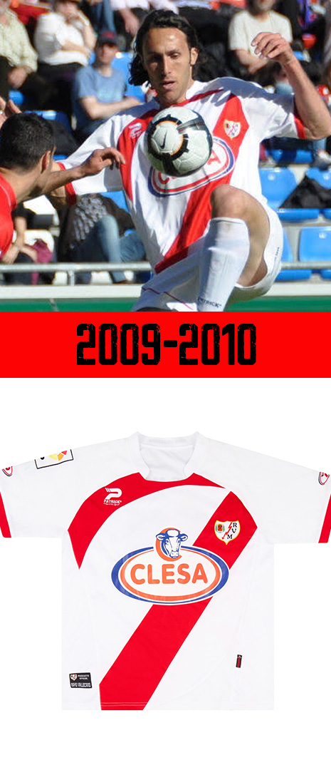 Maillot Domicile Rayo Vallecano 2009-2010